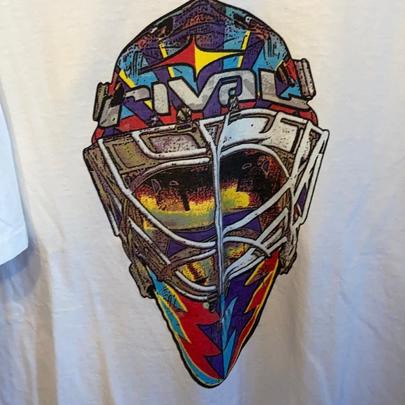 Rare Vintage Ice Hockey Goalie T Shirt Large - Picture 2 of 3